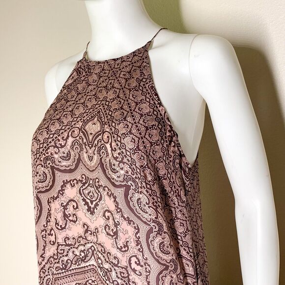 Zimmermann Handkerchief 100% Silk Dress S Mauve Pink Print Sleeveless - Picture 6 of 11